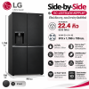 ตู้เย็น Side-by-Side 22.4คิว รุ่น GC-J257SQZW.AEPPLMT