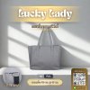 กระเป๋ามีตังค์สะพาย รุ่น Lucky LADY สีเทา