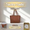 กระเป๋ามีตังค์สะพาย รุ่น Lucky LADY สีตาล