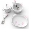 ชุดจานชามเด็ก 5 ชิ้น ชุด Hello Kitty สุดน่ารัก ปลอดภัย ทำความสะอาดง่าย ช่วยให้ทุกมื้อของลูกน้อย สนุก ง่าย และอร่อย