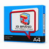 IQ Brand กระดาษถ่ายเอกสารสี A4 สีฟ้า (Turquoise) 80 แกรม 500 แผ่น/รีม