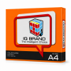 IQ Brand กระดาษถ่ายเอกสารสี A4 สีส้ม (Saffron) 80 แกรม 500 แผ่น/รีม