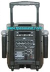 BIK SLC-8 ตู้ลำโพงเคลื่อนที่ 8 นิ้ว มีแอมป์ในตัว ไมค์ลอยคู่ DVD/USB/ Bluetooth