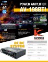 K.POWER AV-198BT POWER AMPLIFIER USB BLUETOOTH