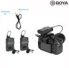 BOYA BY-WM4 PRO-K2 ไมโครโฟนไร้สาย ขนาดเล็ก รับสัญญาณได้ไกล 60 เมตร