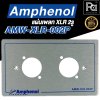 แผ่นเพลท 2 รู XLR Amphenol AMW-XLR-002P