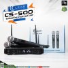 CLEARSOUND CS-500 ไมค์ลอยถือคู่ ย่านUHF เปลี่ยนความถี่สัญญาณได้ 40 ช่อง (2 x 20)