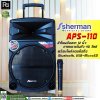 SHERMAN APS-110 New ชุดลำโพงอเนกประสงค์ ขนาด 12 นิ้ว พร้อมล้อลาก