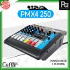 CEFLAR PMX4 250 เพาเวอร์มิกเซอร์สเตอริโอ ไมค์ 4 ช่อง เอฟเฟคในตัว