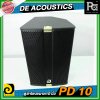 DE ACOUSTICS PD-10 Professional 10" Loud Speaker