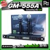MICRO TECH GM-555A ไมโครโฟนไร้สาย ไมค์ลอยถือคู่ คลื่น UHF ปรับความถี่ได้ มาพร้อมกล่องเก็บไมค์