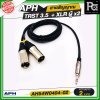 APH 3.5mm Stereo Phone Male (Blk) to XLR 3 Pins Male (L/R) สายสัญญาณสำเร็จ พร้อมใช้ TRST 3.5 + XLR ผู้ AH54W0404-02