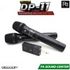 DECCON DP-11 ไมโครโฟนไร้สาย วัสดุอะลูมีเนียมอย่างดี รีซีฟเวอร์ขนาดเล็ก คลื่น UHF ปรับความถี่ได้  แบตเตอรี่ใช้งานได้ยาวนานต่อเนื่องสูงสุด 10 ชั่วโมง