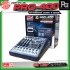 PRO PLUS PRO400 เพาเวอร์มิกเซอร์อนาลอก 4 แชนแนล กำลังขับสูงสุด 300 วัตต์ เชื่อมต่อบลูทูธได้ เอฟเฟคแท้ 99 DSP