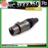 Neutrik NC3FXX-50 หัวคอนเน็คเตอร์ สเปคคอน XLR แบบ 3 ขั้ว (ตัวเมีย) รุ่น XX Series ครบรอบ 50 ปี วัสดุนิกเกิล หน้าสัมผัสเงิน