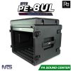 NTS PE-8UL กล่องแร็ค สูง 8U ลึก 17 นิ้ว ฝามีช่อง เก็บไมค์ และ ซิป พลาสติกชนิด Polythylene