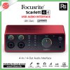 Focusrite Scarlett 4i4 ออดิโออินเตอร์เฟส 4-In/4-Out Audio Interface Gen 4 รุ่นใหม่ล่าสุด