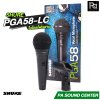 SHURE PGA58 LC ไมโครโฟนสาย Dynamic สำหรับร้องเพลง รับเสียงแบบ Cardioid