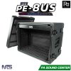 NTS PE-8US กล่องแร็ค สูง 8U ลึก 10 นิ้ว ฝามีช่อง เก็บไมค์ และ ซิป พลาสติกชนิด Polythylene