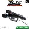 DECCON AP-33 ไมค์ลอย ถือคู่ แบบพกพาที่มาพร้อมตัวรับสัญญาณจิ๋ว คลื่น UHF PLL มั่นใจได้ในความเสถียรของสัญญาณ