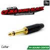 CEFLAR CFJK4 MONO BLACK ปลั๊กไมค์โมโนชุบทอง ท้ายดำ