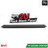 NPE Rack Blank Panel 2U Ms-Blk แผ่นเพลบปิดหน้าแร็คเหล็กพับขอบ พร้อมน๊อตยึด