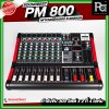SOUNDBEST PM 800 เพาเวอร์มิกเซอร์สเตอริโอ 8 ชาแนล 300Wx2 @4 Ohm เอฟเฟคแท้ในตัว