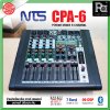 NTS CPA-6 เพาเวอร์มิกเซอร์ 6โมโนอินพุต 2 สเตอริโอ ดิจิตอลเอฟเฟค 99 DSPในตัว