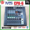 NTS CPA-6 เพาเวอร์มิกเซอร์ 6โมโนอินพุต 2 สเตอริโอ ดิจิตอลเอฟเฟค 99 DSPในตัว