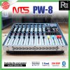 NTS PM-8 เพาเวอร์มิกเซอร์ 8โมโนอินพุต 250Wx2@4 ohm ดิจิตอลเอฟเฟค 256 DSP