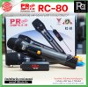 PROPLUS RC-80 ไมค์ลอยคู่ แบบพกพา ตัวรับสัญญาณขนาดเล็ก  มีแบตชาร์จในตัวทั้งไมค์และตัวรับสัญญาณ