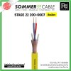 SOMMER STAGE 22 200-0007 สีเหลือง สายไมค์ 2x0.22 mm.