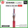 SOMMER STAGE 22 200-0003 สีแดง สายไมค์ 2x0.22 mm.