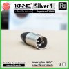 KANE Silver1 (1 ชิ้น) **มี 2 สี ให้เลือก** แจ็ค XLR ตัวผู้ 3 ขา ปลั๊กแคนนอนตัวผู้ ขั้วชุบเงินแท้ 100%