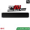 NPE Rack Blank Panel 2U Ms-Blk แผ่นเพลบปิดหน้าแร็คเหล็กพับขอบ พร้อมน๊อตยึด