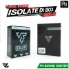 V-BOX STEREO ISOLATE DI BOX MK-II ป้องกันไฟย้อน กล่องปรับระดับสัญญาณเสียง แบบ PASSIVE 2 ชาแนล