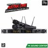 River Acoustics ASTRA ONE ไมค์ลอยคู่ UHF เสาอากาศ 4 ต้น หน้าจอ LCD