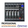 SHERMAN AP-006 มิกเซอร์อนาลอก มินิมิกเซอร์ 6 แชนแนล งานระบบเสียงขนาดเล็ก Home Studio