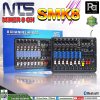 NTS SMK8 Bluetooth มิกเซอร์อนาลอก ไมค์ 6 ช่อง 1AUX