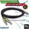 Amphenol CA52-3333-WB-003 สายสัญญาณ TRS 3.5 มม. to 2xTS ยาว 3 เมตร