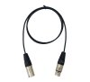 Sommer Isopod สีดำ สาย XLR ผู้ RC3M + XLR เมีย RC3F 1m.