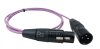 Sommer Isopod สีม่วง สาย XLR ผู้ RC3M-B + XLR เมีย RC3F-B 1m.