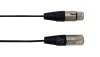 Sommer Isopod สีดำ สาย XLR ผู้ RC3M + XLR เมีย RC3F 1m.
