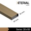 EXTERIAL : 20x50 mm.
