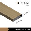 EXTERIAL : 25x100 mm.