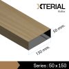 EXTERIAL : 50x150 mm.