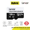 Lexar High-Endurance 128GB MicroSD Card RW100/45MB/s Supports 1080p and 4K video (LMSHGED128G-BCNNG) ประกันศุนย์ไทย 2 ปี