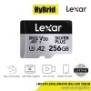 Lexar Professional Silver Plus microSD Card 256GB Read 205MB/s Write150MB/s (LMSSIPL256G-BNANG) ประกันศุนย์ไทย Lifetime