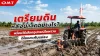 เตรียมดินหลังน้ำลด