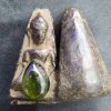 พระผงสุพรรณเนื้อดิน (มีกริ่ง) มีเม็ดพระธาตุ กรุดอยไซ